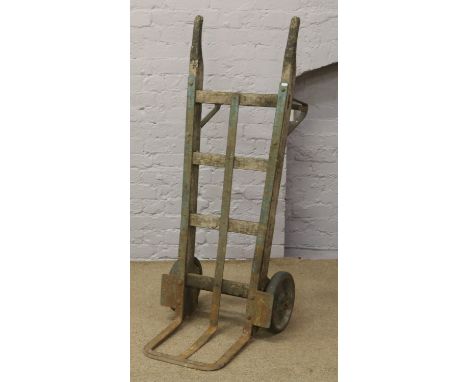 A vintage heavy duty porters sack barrow.