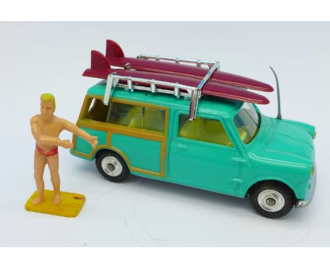 A Corgi Toys 485 Surfing with The B.M.C. Mini-Countryman, boxed, box a/f