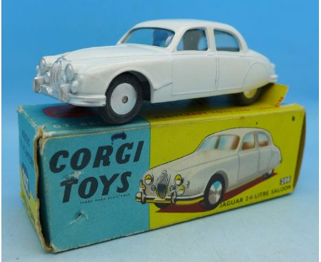 A Corgi Toys Jaguar 2.4l Saloon 208, boxed