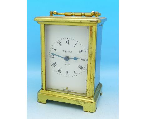 A Bayard 8-day French carriage clock