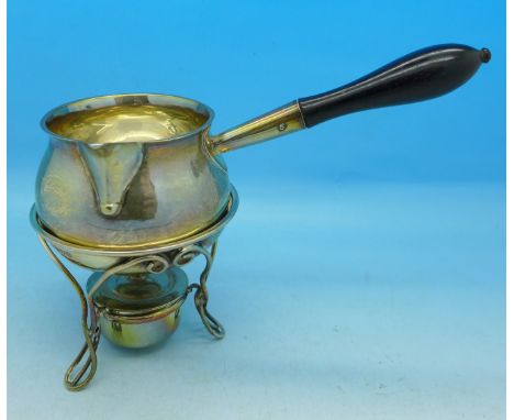 A silver toddy warmer and stand, 142g, Chester 1902