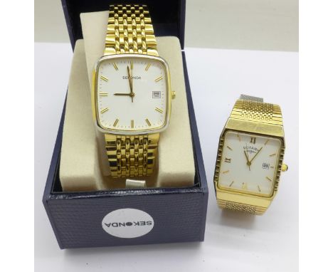 A gentleman's Sekonda wristwatch, boxed, and a gentleman's Rotary wristwatch