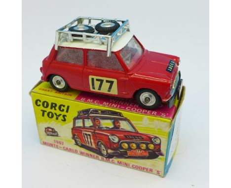 A Corgi Toys 339, 1967 Monte-Carlo Winner B.M.C. Mini Cooper 'S', boxed