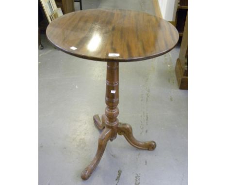 A MAHOGANY TRIPOD TABLE, 19TH CENTURY