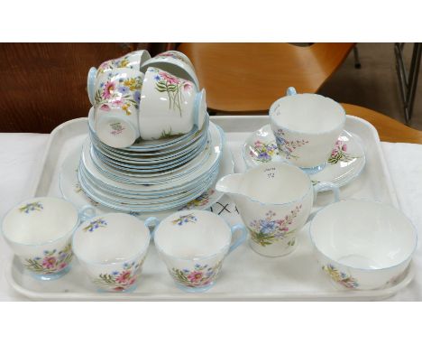 A Shelley part tea service "Wild Flowers" 13668, 28 pieces approx