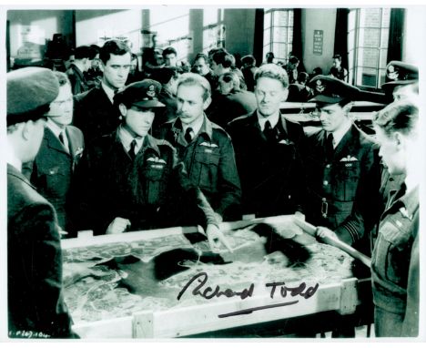 Richard Todd signed Dambuster 10 x 8 inch b/w photo as Guy Gibson VC 617 sqn WW2. Richard Andrew Palethorpe-Todd OBE (11 June