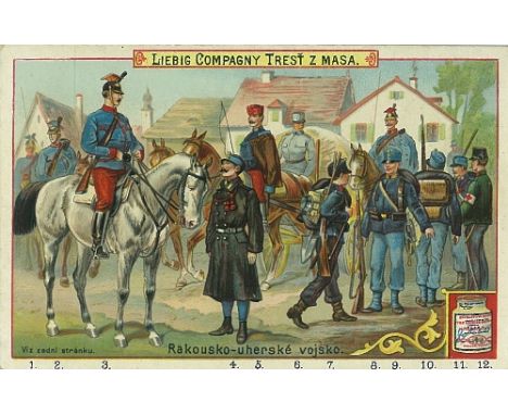 LIEBIG, Austro-Hungarian Army Uniforms, complete, S.302, Czech/Bohemian, G to VG, 6