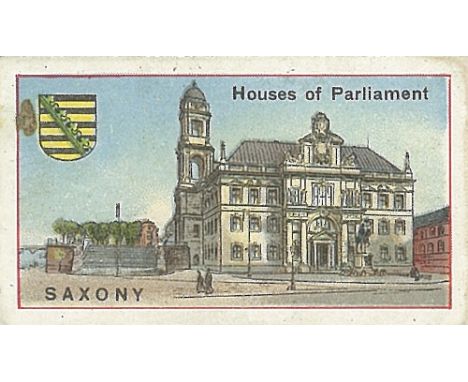 WILLS, overseas, Types of the British Army (21, Flag), Houses of Parliament (22, six creased), FR to VG, 43
