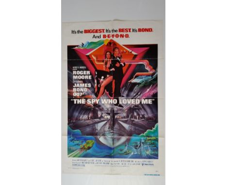 CINEMA, James Bond, The Spy Who Loved Me, English language, 25.5 x 40.75, slight tears to original folds, about G