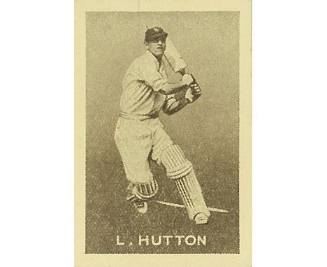 GRIFFITHS, English Cricketers (1938), Hutton, brown back, EX