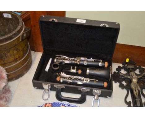 An Elkhart clarinet in fitted case 