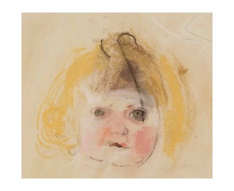 § JOAN EARDLEY R.S.A. (SCOTTISH 1921-1963) PORTRAIT STUDY Pastel on coloured paperDimensions:16cm x 18.5cm (6.25in x 7.25in)N