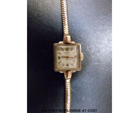 Two 9ct gold ladies wristwatches both on 9ct gold bracelets, one Regency (9g) the other Rotary (14g) 