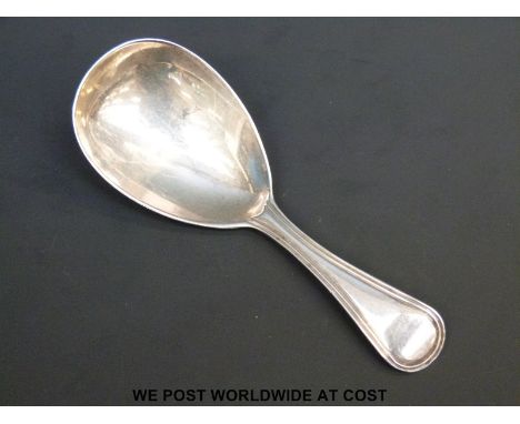 A Bateman Georgian hallmarked silver caddy spoon, London 1810, maker's mark rubbed but possibly Peter & William Bateman, leng