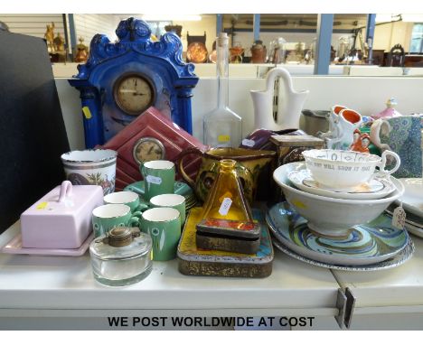 A collection of ceramics to include studio ware, French ware, Home-maker, a Nelros Cup of Fortune, an item of West Germany la