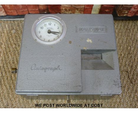 A National Time Recorder Co Ltd Autograph clocking in works clock with St Mary Cray, Kent to dial
