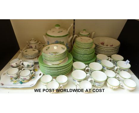 Two collections of Prinknash tableware: Bee and Apple to include soup plates, salad and side plates, dishes, coffee and tea c