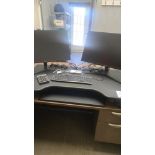LOT: (4) ecran ordinateur+clavier+kinesis