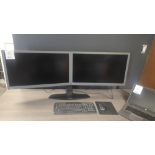 LOT: (3) ecran ordinateur+clavier
