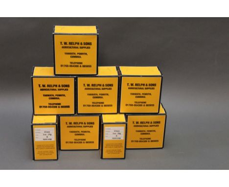 Two hundred T W Relph &amp; Sons Agricultural Supplies, Yanwath, Penrith, Cumbria.  12 bore shotgun cartridges, 65 mm, 28 gra