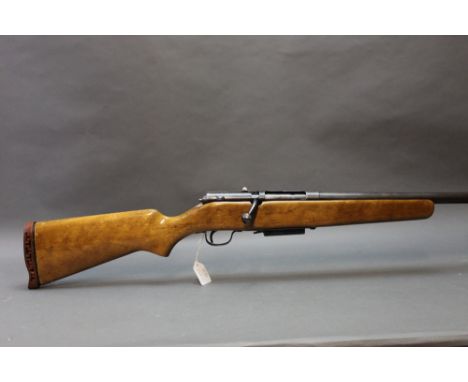 A Stephens model 58 12 bore bolt action shotgun, with magazine, welded, having a 25" barrel, 2 2/3" chamber with adjustable c