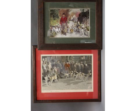 Wilkinson Keswick photographer, a photograph titled "Easter Monday Hunt, Blencathra Foxhounds with a young Johnny Richardson.