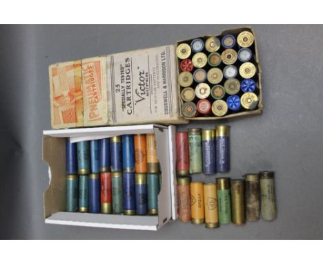 * +/- One hundred 16 bore cartridges, to include P Smalls of Newcastle, WW Greener Sporting Life a pin fire cartridge, Camroy