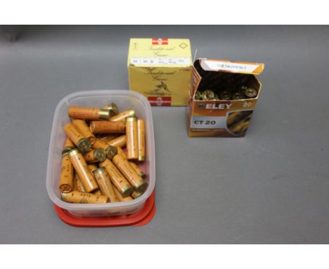 A quantity of paper and plastic cased 20 bore cartridges, to include Gamebore Traditional Game, Eley CT 20.   SHOTGUN CERTIFI