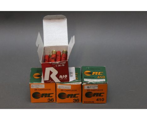 +/- Ninety 410 shotgun cartridges, various make, various sizes.  SHOTGUN CERTIFICATE REQUIRED, WE CANNOT POST AMMUNITION.