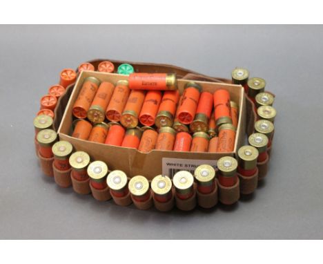 +/- Sixty 12 bore shotgun cartridges, to include Corby Castle Estate, 30 gram, shot size 6, 65 mm, and Eley Grand Prix, toget