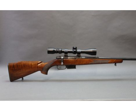 Brno Fox model 2 cal 222 Rem bolt action rifle, with wooden stock and detachable magazine and fitted with a BSA 3 x 9 telesco