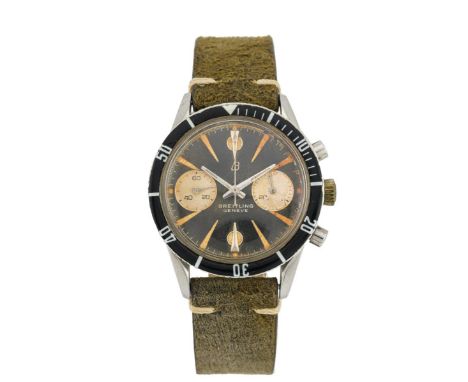 Chronograph Diver, cal. B.429 di derivazione Venus 150, cassa acciaio con tasti a pompa e fondello a vite, corona logata orig
