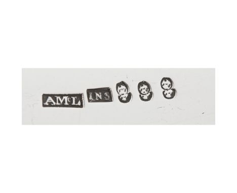 INVERNESS - A SCOTTISH PROVINCIAL SOUP LADLE  ALEXANDER MACLEOD  marked AMcL, INS device thrice, of Fiddle pattern with scrip