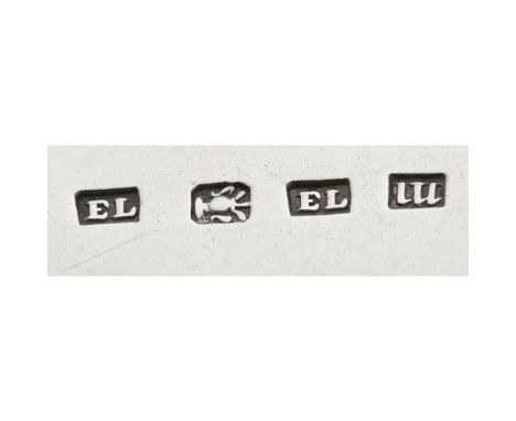 DUNDEE - A PAIR OF SCOTTISH PROVINCIAL TABLESPOONS  EDWARD LIVINGSTON   Marked EL, pot of lilies, EL, M, of Celtic Point patt