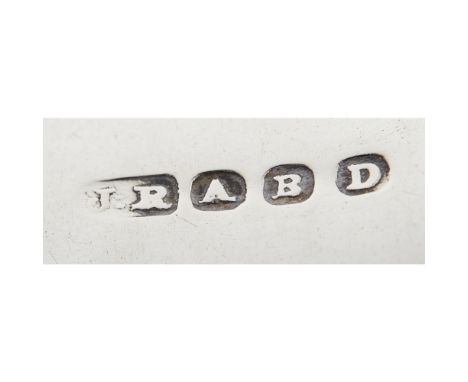 ABERDEEN - TWO SCOTTISH PROVINCIAL TODDY LADLES  JOHN ROBERTSON   marked J.R., A, B, D, both of Fiddle pattern, italic M engr