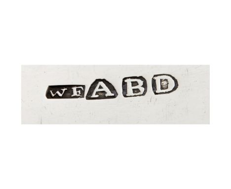 ABERDEEN - A SCOTTISH PROVINCIAL TODDY LADLE  WILLIAM FILLIAN   marked WF. A, B, D, of Fiddle pattern, italic GL engraved to 
