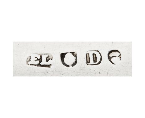 DUNDEE - A SCOTTISH PROVINCIAL TODDY LADLE  EDWARD LIVINGSTON   marked EL, shield, D, crowned heart, of Celtic Point pattern 