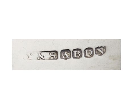 ABERDEEN - A SCOTTISH PROVINCIAL TODDY LADLE  ROBERT YULE & SON   marked Y&S, A B D N, of Fiddle pattern, italic L engraved t