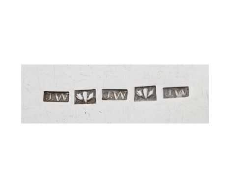 ABERDEEN - TWO SCOTTISH PROVINCIAL TODDY LADLES  JAMES WATSON AND JAMES PIRIE   marked, J.W., flower, J.W., flower, JW, and J