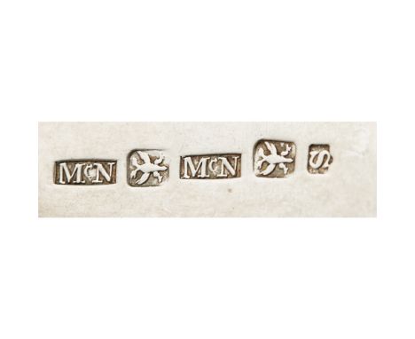 PERTH - A RARE SCOTTISH PROVINCIAL TODDY LADLE  J&A MCNAB   marked McN, eagle, McN, eagle, S, of Fiddle pattern with script i