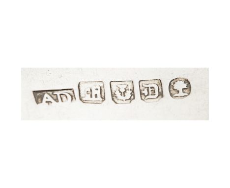 DUMFRIES - A SCOTTISH PROVINCIAL TODDY LADLE  ARCHIBALD DALZIEL   marked AD, ruined castle, thistle, gothic D, oak tree, of F