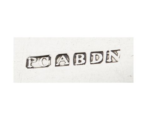 ABERDEEN - A SCOTTISH PROVINCIAL TODDY LADLE  PETER CROMBIE   marked PC, A, B, D, D, of Fiddle pattern; together with a pair 