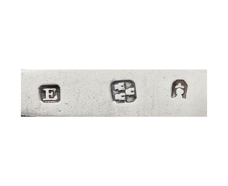 ABERDEEN - A SCOTTISH PROVINCIAL TODDY LADLE  JAMES ERSKINE   marked E, triple turret, hand and dagger, of Old English patter