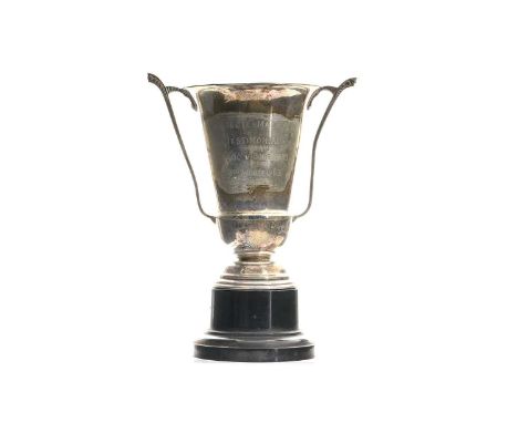 JOHN BONNAR OF CELTIC F.C., WILLIE MALEY TESTIMONIAL TROPHY, 1953  the twin-handled trophy inscribed WILLIE MALEY TESTIMONIAL