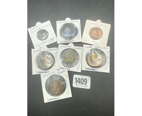 Hadrian Sestertius plus others