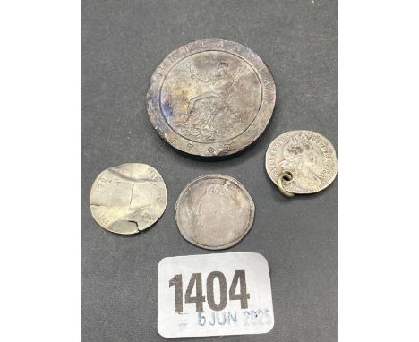 Cartwheel Two pence and other early coins