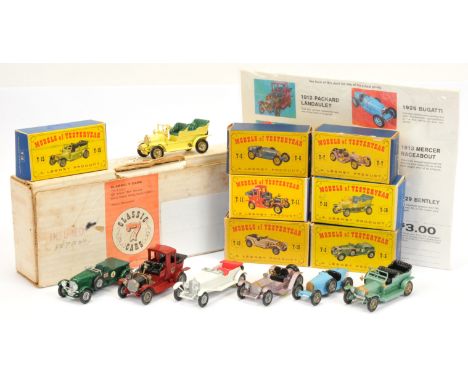 Matchbox&nbsp; Models Of Yesteryear "Classic 7 Cars" Gift Set (USA Issue) - contains (1) Y5 Bentley, (2) Y6 Bugatti Type 35, 