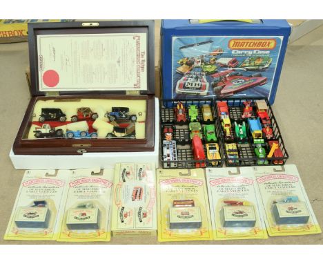 Matchbox Superfast&nbsp; Carry Case includes 19 pieces Superfast, corgi juniors and Majorette - conditions are Poor to Fair ,