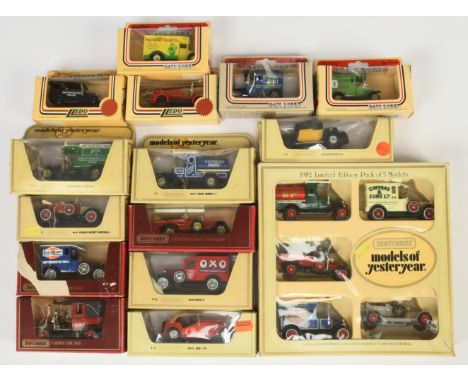 Matchbox and Lledo, a mixed boxed group to include, Y-2 1914 Prince Henry Vauxhall, Y-8 1945 MG-TC and others similar. Condit