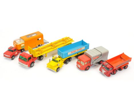 Matchbox King Size &amp; Super Kings grpup (1) K1 Foden "Hoveringham" Tipper - dark red cab and chassis with silver trim, ora